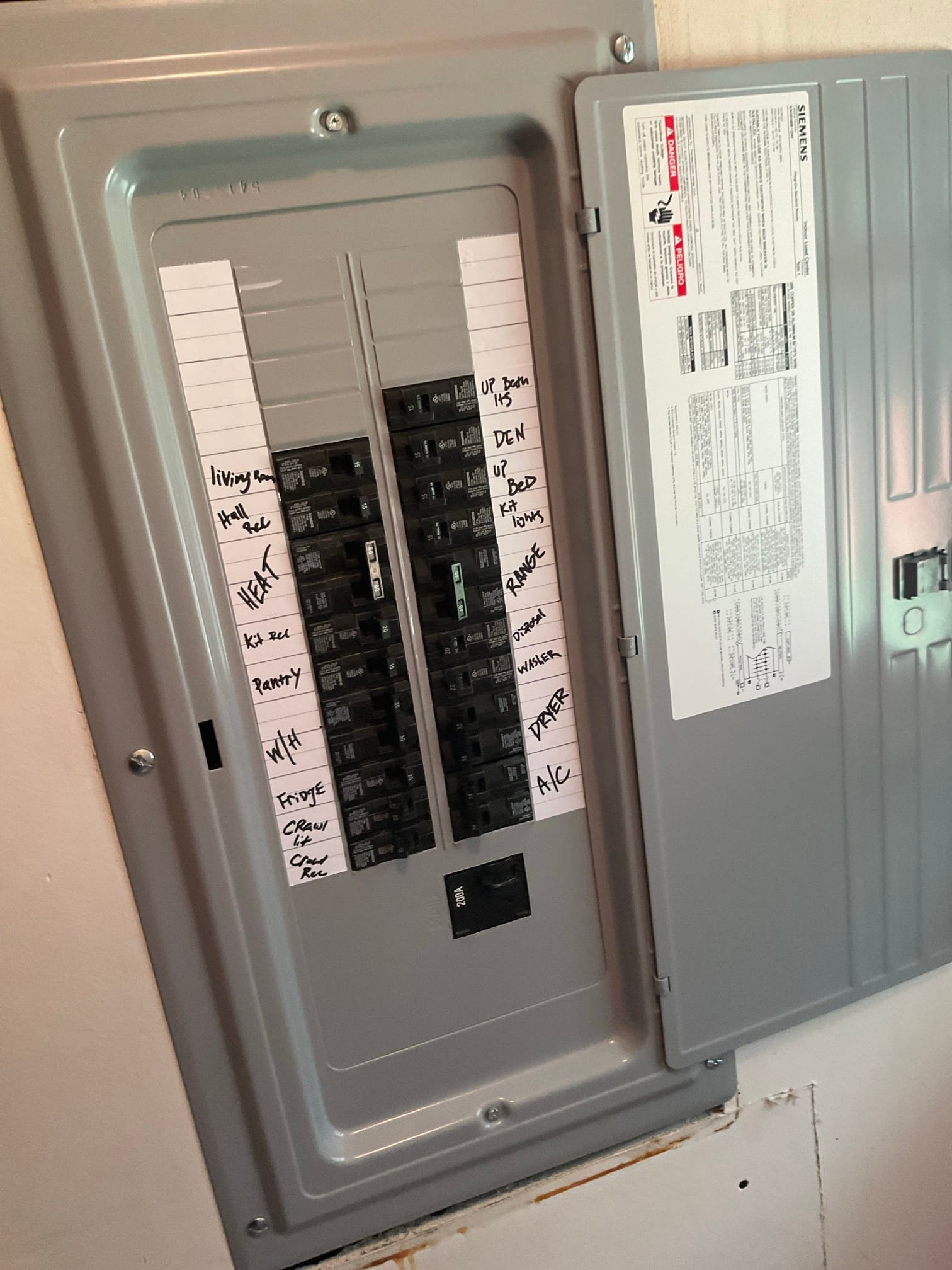 200A Main Breaker Electrical Panel Upgrade in Winston Salem, NC