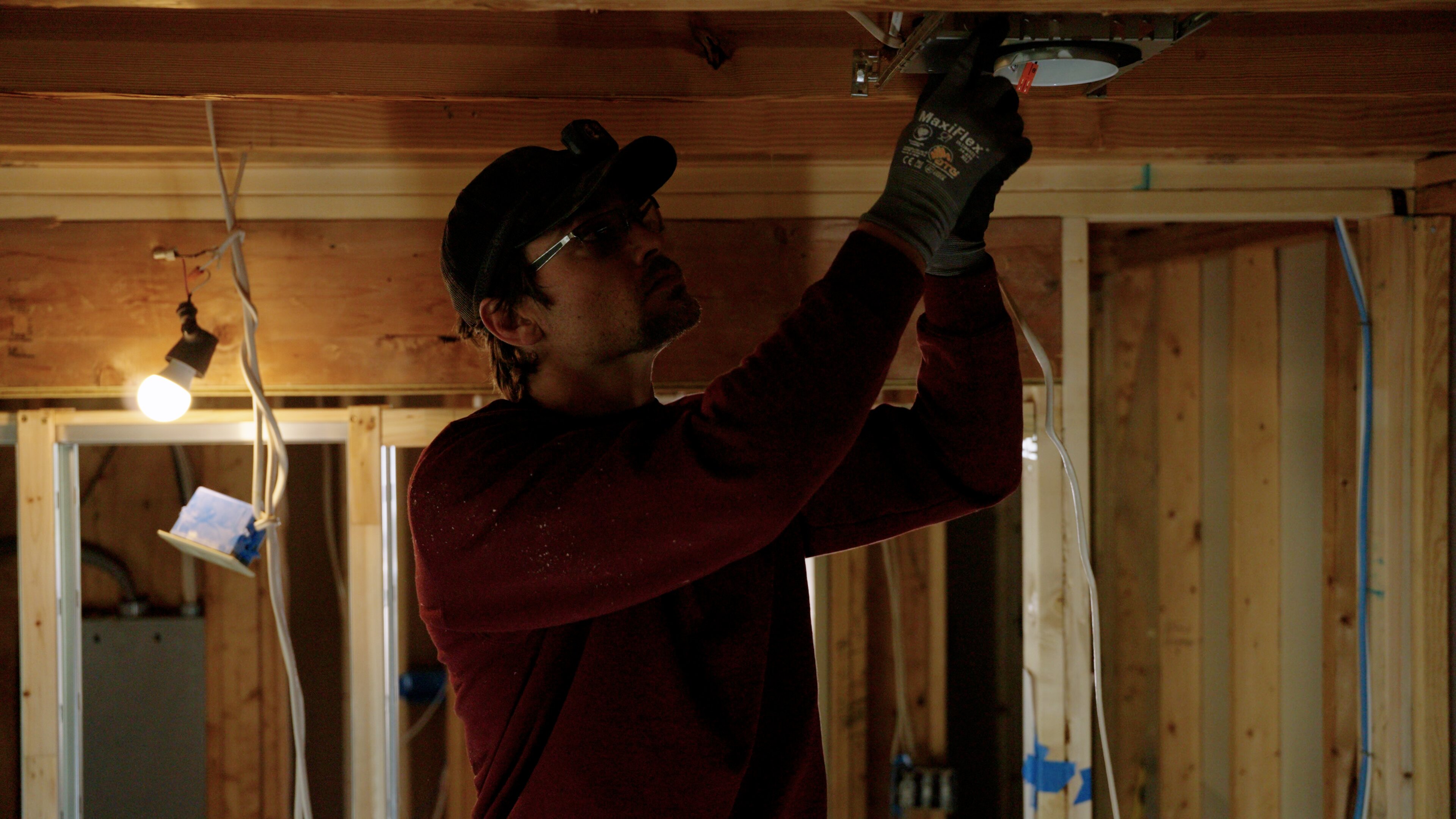 Touchstone Electric technician responding to an emergency