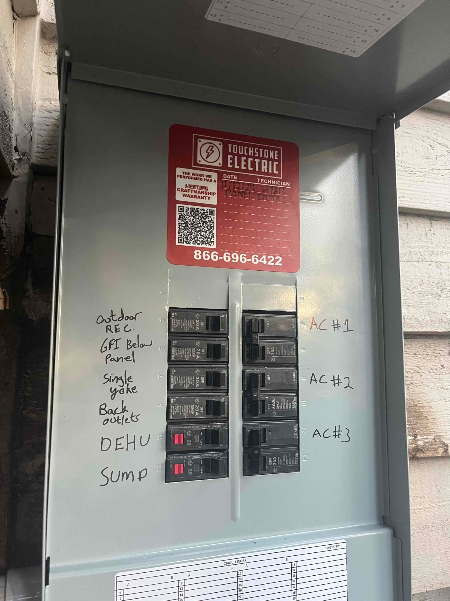 Electrician assessing electrical needs for subpanel installation