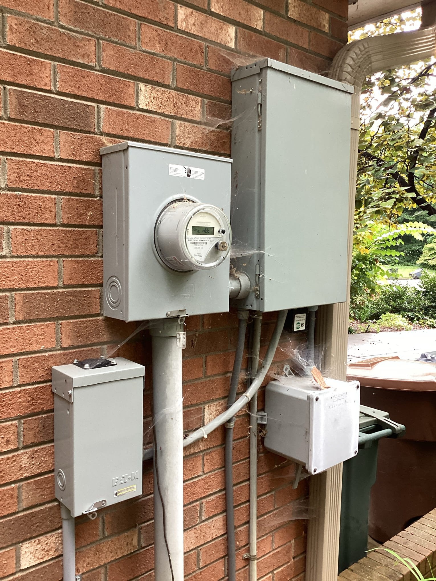 Whole-home generator installation at a residential property